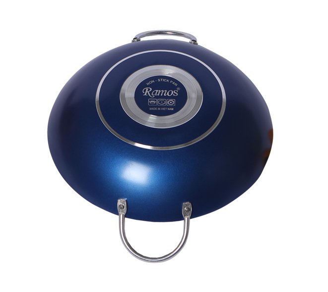 Quai nhôm cách nhiệt chắc chắn của chảo xào 2 quai không dính